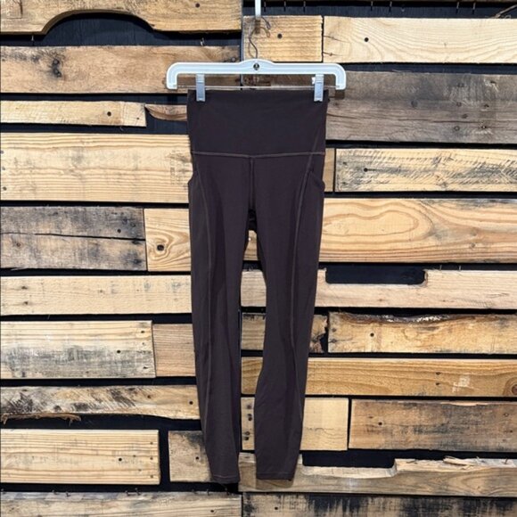 Lululemon Align High-Rise Pant withPockets 25" In Roasted Brown Size 4 - Picture 3 of 8